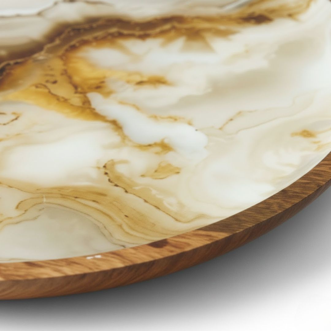 Acacia Wood Plate for Eco-Friendly Dining 038